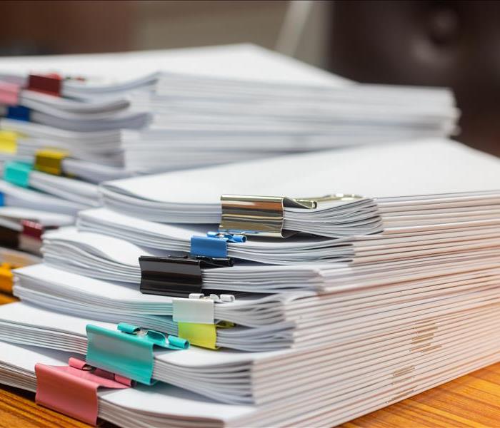 stack of filed papers in Santa Barbara, CA